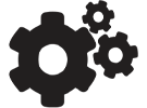 Icon of gears